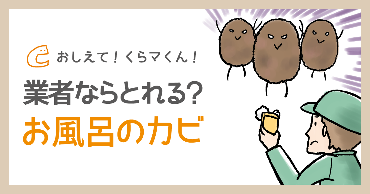“業者なら取れる?お風呂のカビ”
